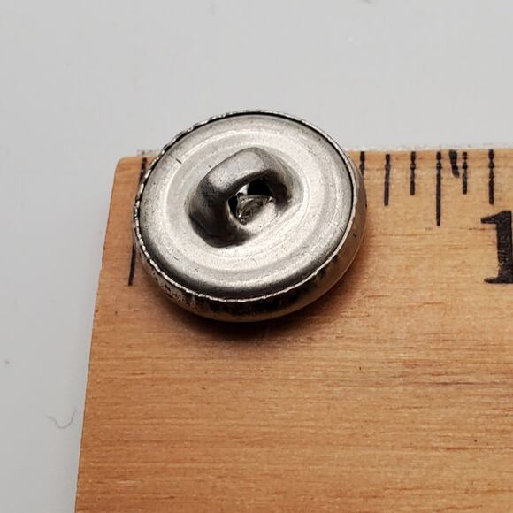 7 Vintage Silvertone Military Buttons Shank Back 2 sizes Great Seal Korean War - Picture 5 of 5